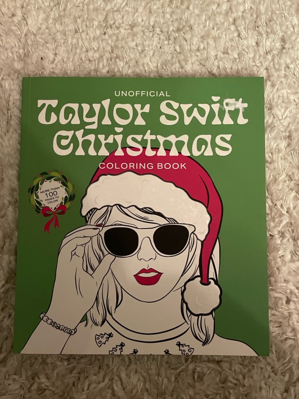 NEW Taylor Swift Christmas Coloring Book - Green & Red Cover